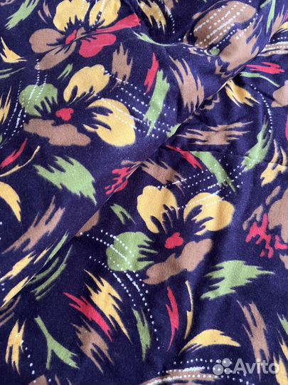 Фланель винтажная с принтом, ткань СССР, 80е