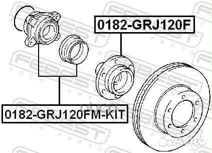 0182-GRJ120FM-KIT к-кт подшипника ступицы перед