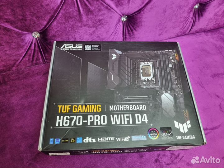 Новая Материнская плата Asus Tuf h670-pro wifi d4