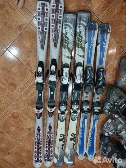 Ботинки 36-41 горнолыжные, лыжи 135-160