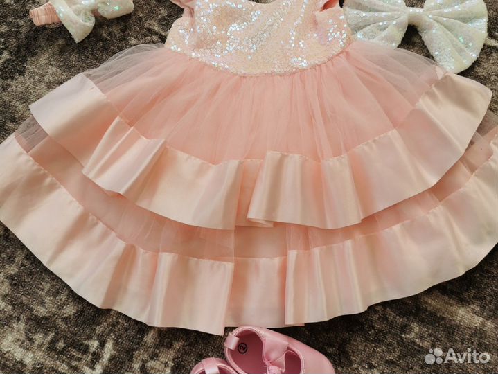 Платье для девочки на 1 годик 80 см