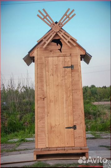 Дачный туалет деревянный JWL459