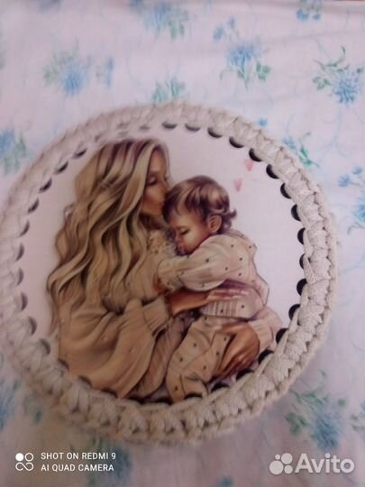 Вязаные корзинки ручной работы