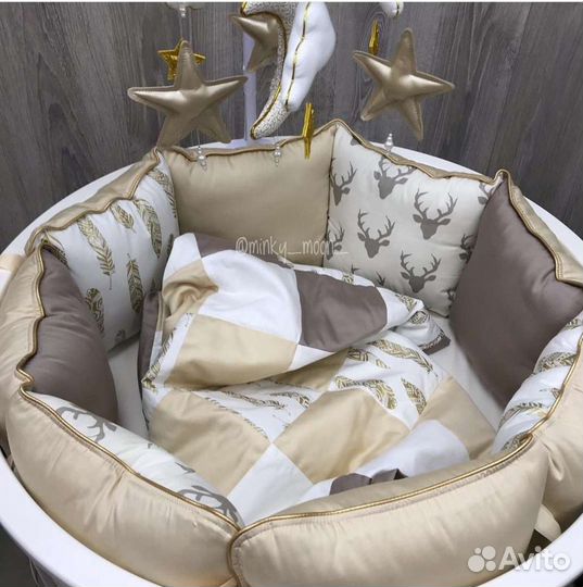 Бортики-подушки в кроватку