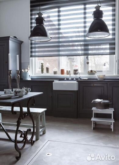 Рулонные шторы зебра (арт. R-0519)