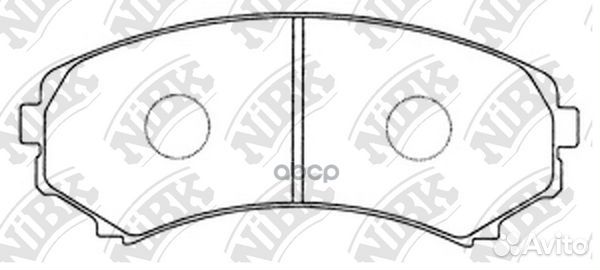 Колодки тормозные дисковые перед