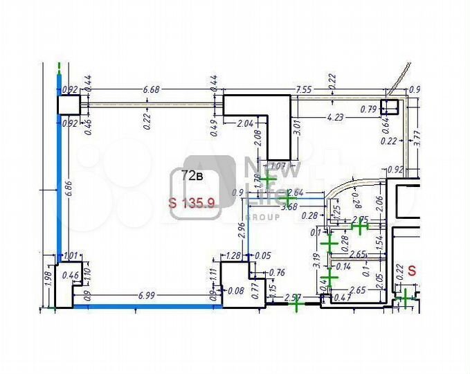 Сдам торговое помещение, 135.9 м²