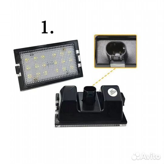 Подсветка номера Land Rover Discovery Freelander