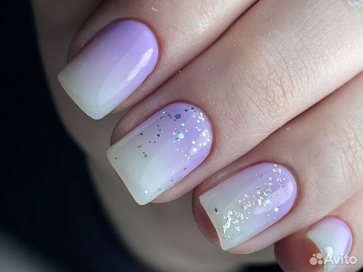 Наращивание, маникюр