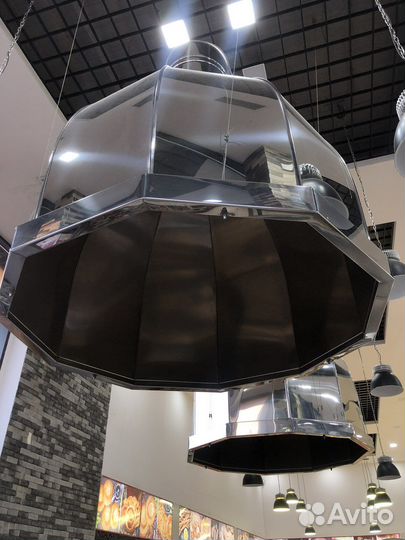 Вытяжные зонты из разных видов металла