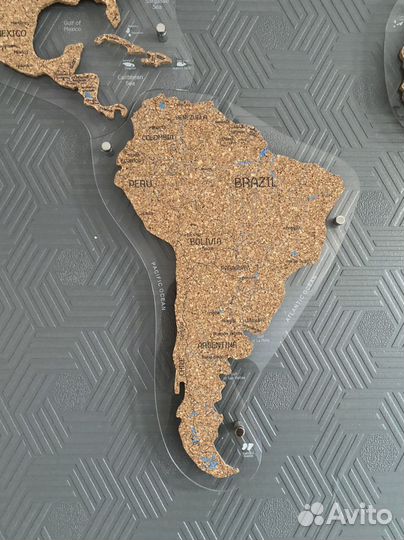 Карта мира на стену