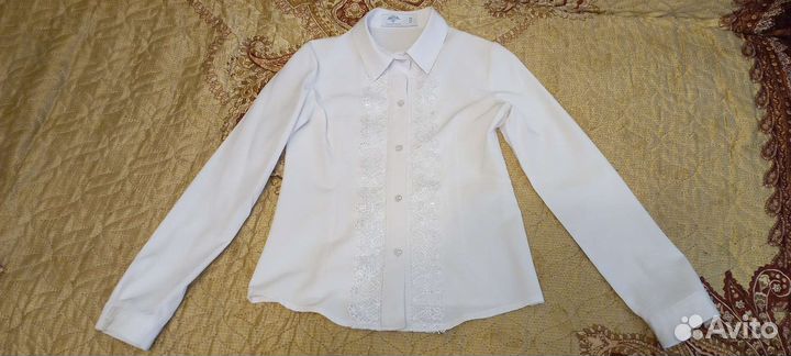 Блузки белые школьные 122