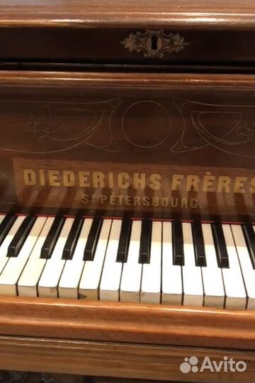 Старинный рояль diederichs freres (антикварный)