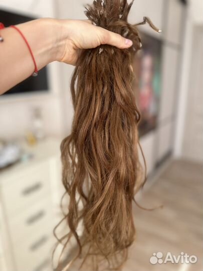 Волосы славянские 43-45см 76гр бу