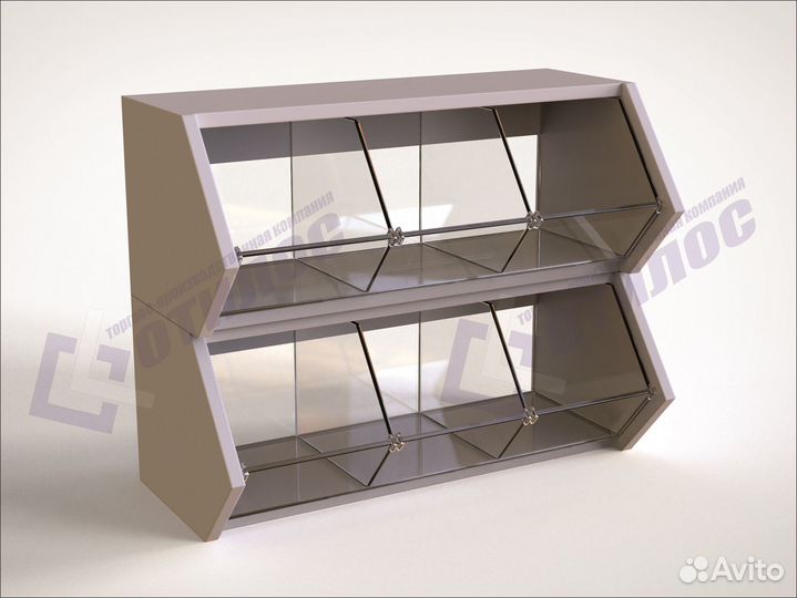 Витрина для конфет/сухофруктов 600х250х300 мм