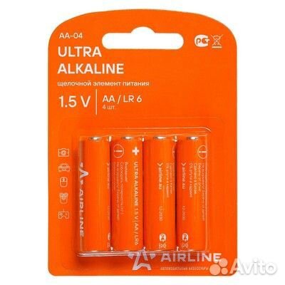 Батарейки lr6/aa щелочные 4 шт. блистер (пальчиков