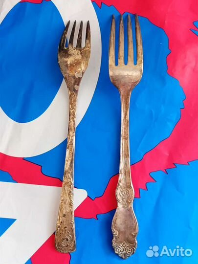 Ложки и вилки мельхиор