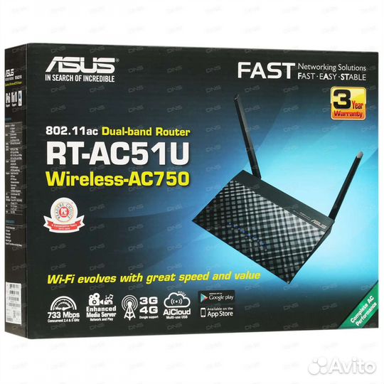4g WiFi роутер Asus RT-AC51U