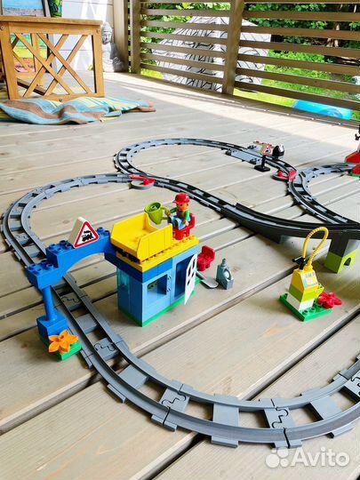 Большая железная дорога Лего Дупло (10508+10506)