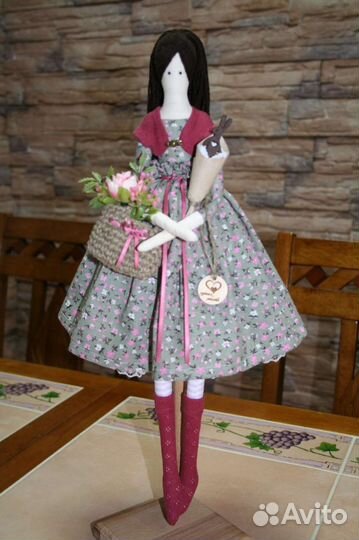 Интерьерная кукла тильда, подарок ручной работы