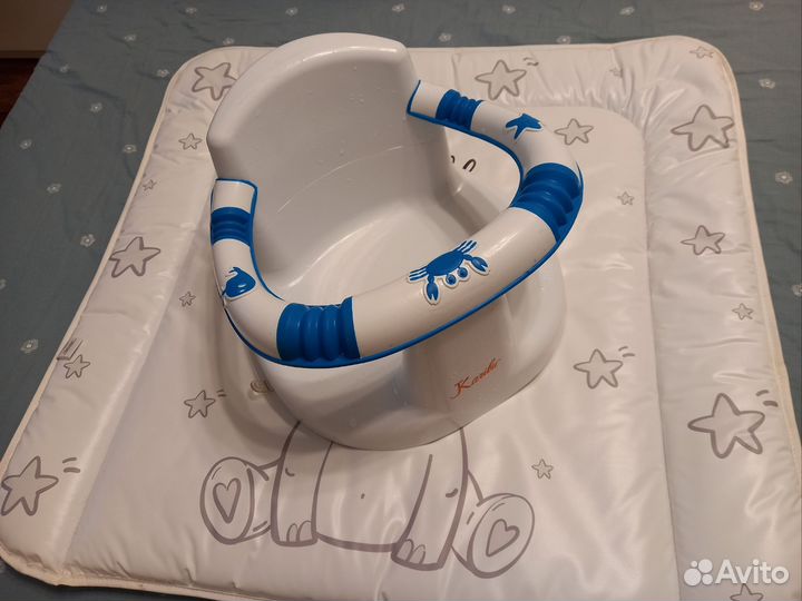 Ванночка, стульчик, матрасик для пеленания