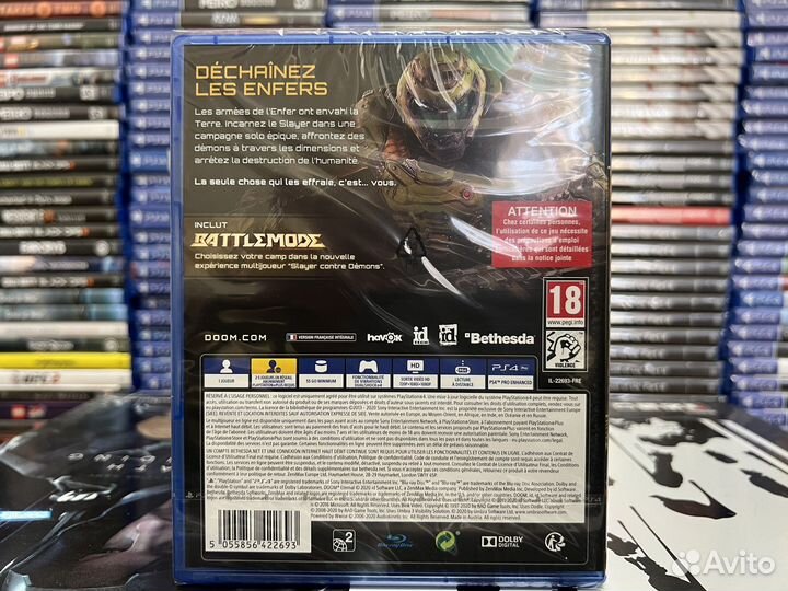 Диск Doom Eternal PS4 / Новый