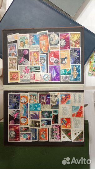 Почтовые марки мира и СССР. Подборка космос