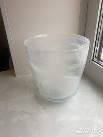 Кашпо стеклянное для орхидей