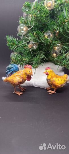 Ватные елочные игрушки, новогодний декор