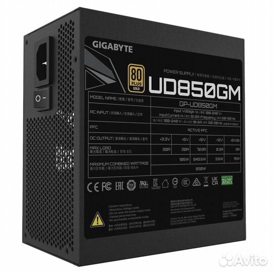 Блок питания Gigabyte GP-UD850GM