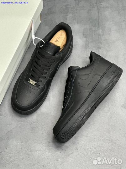 Кроссовки nike air force 1 black (Арт.43713)