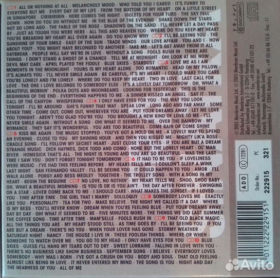 Frank Sinatra 10cd Set