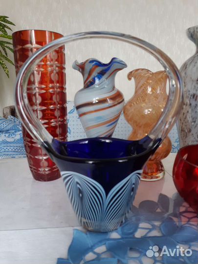 Хрусталь и Цветное стекло винтаж