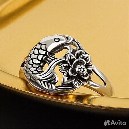 Серебряное кольцо Lucky Fish