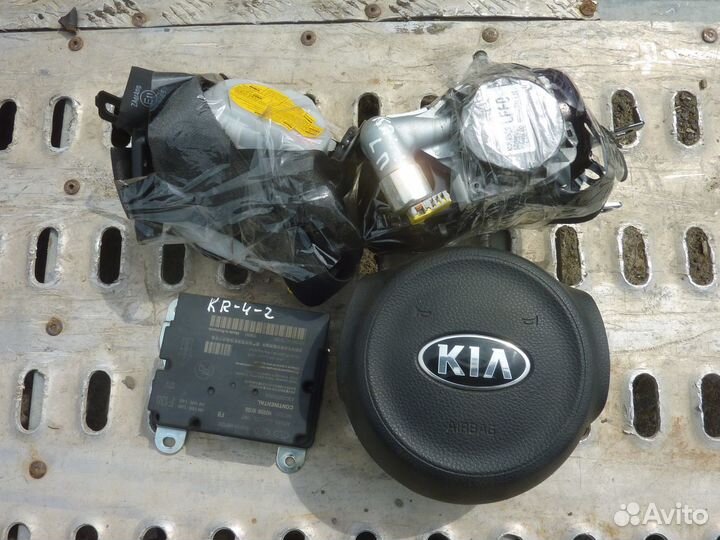 Kia Rio 4 безопасность airbag торпедо 2017 по 2020