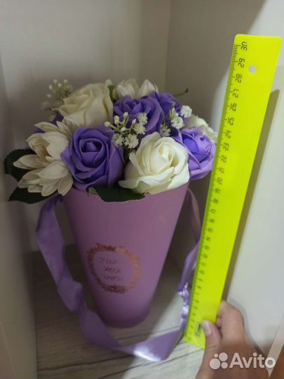 Букет из мыльных роз