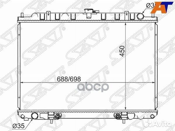 Радиатор Nissan X-Trail 00-07 / Bassara 99-03