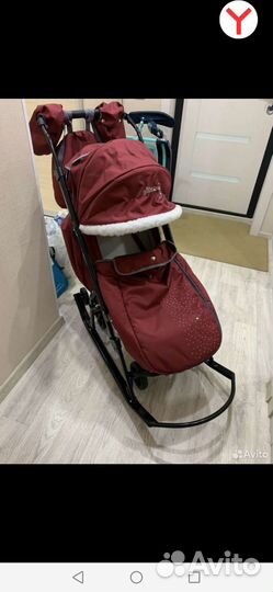 Санки Коляска pikate снеговик