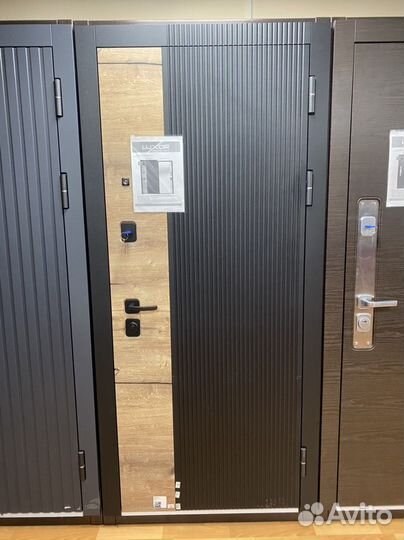 Дверь входная с зеркалом