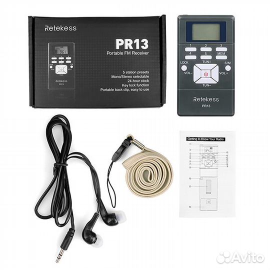 Радио гид retekess 1 передатчик и 5 приёмников