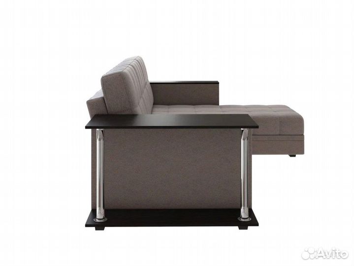 Диван угловой Атлант со столиком рогожка Нептун 54