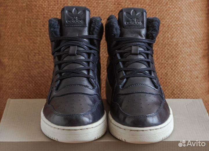 Кожаные кеды Adidas с мехом Оригинал