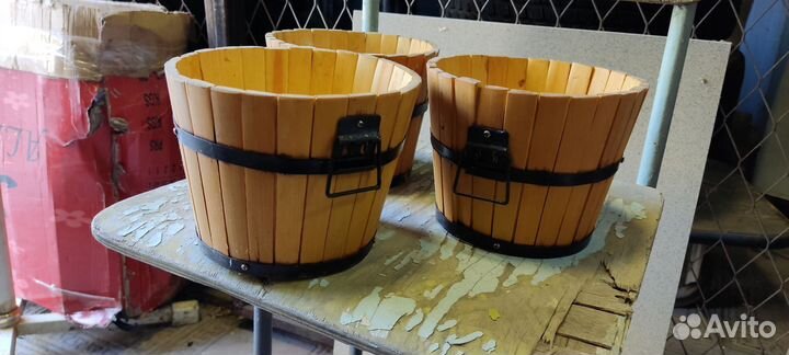 Деревянное ведерко