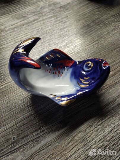 Икорница рыбка, подставка вазочка. лфз