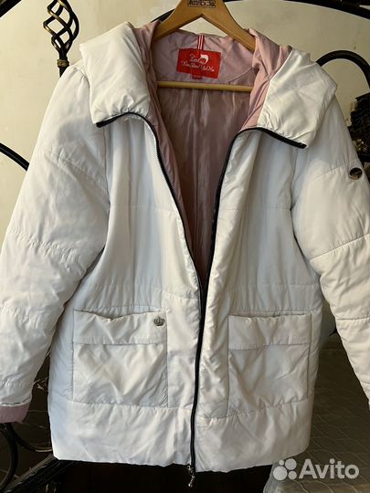 Куртки демисезонные женская 50 52 белая