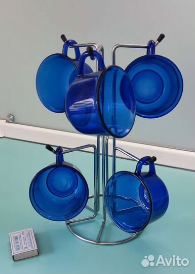 Комплект на рейлинг для крышек и чашек