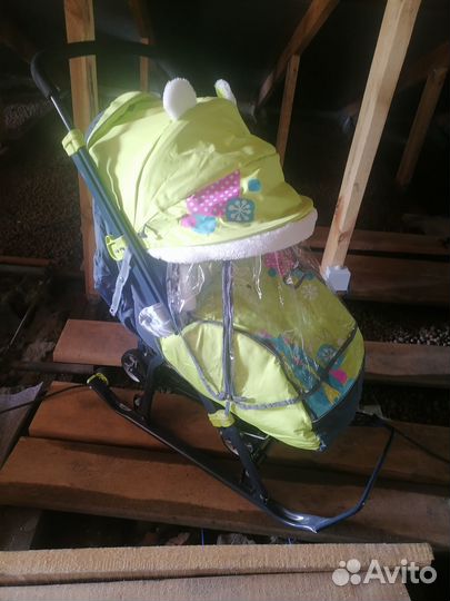 Детские санки коляска