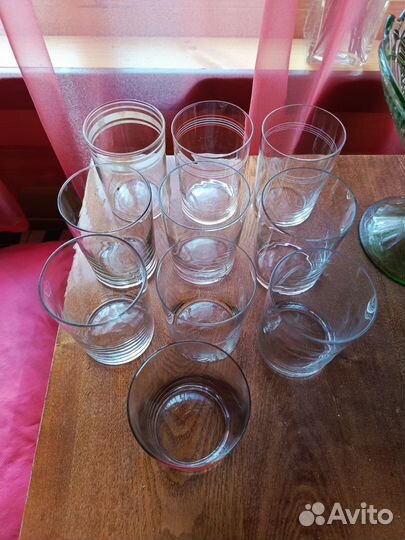 Стаканы старинные тонкостенные