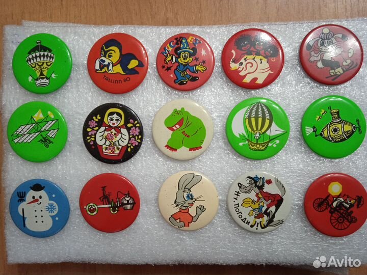 Значки СССР. Детские 73 шт Набор