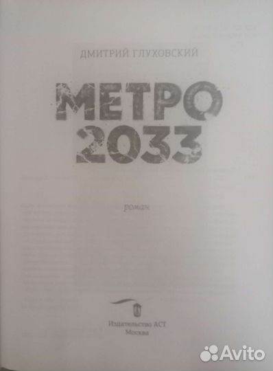 Книга метро 2033